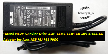 *Brand NEW* Genuine Delta ADP-65HB 65JH BB 19V 3.42A AC Adapter for Asus A8F F9J F9S F9SG